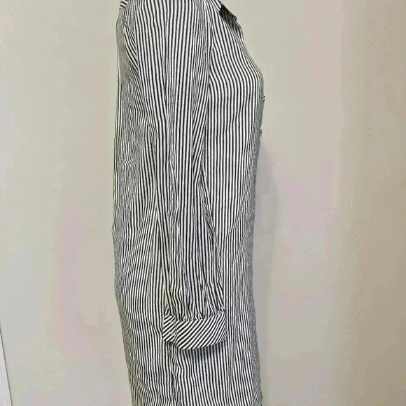Lilly Pulitzer Nautical Striped Popover Long Sleeve Shirt Dress - Picture 4 of 11